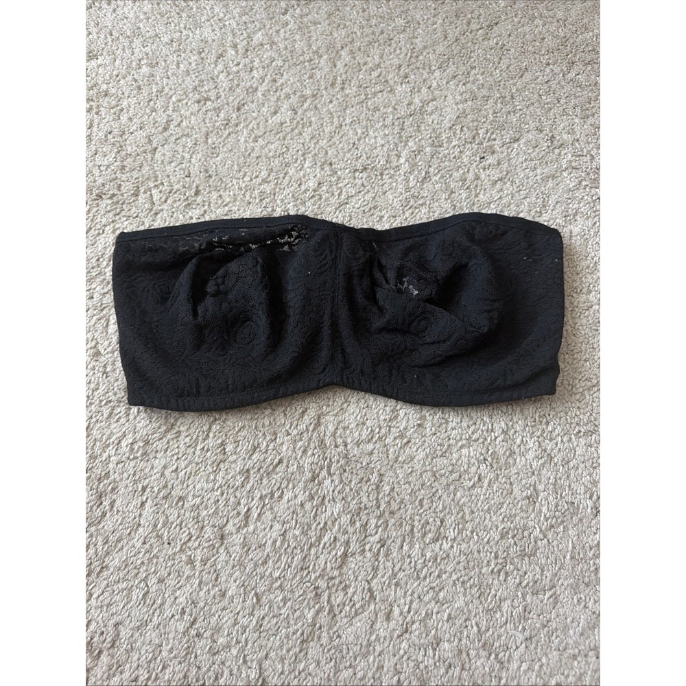 Wacoal Women's Halo Lace Strapless Bra, Black, Size 38DDD